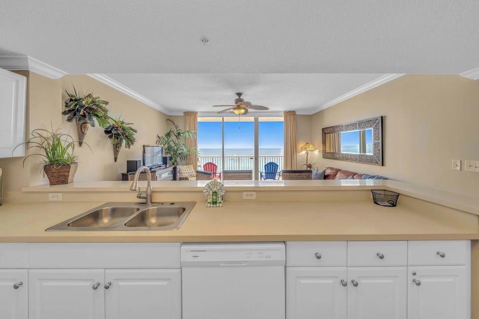 The fully equipped kitchen has everything you need to prepare meals for family & friends.