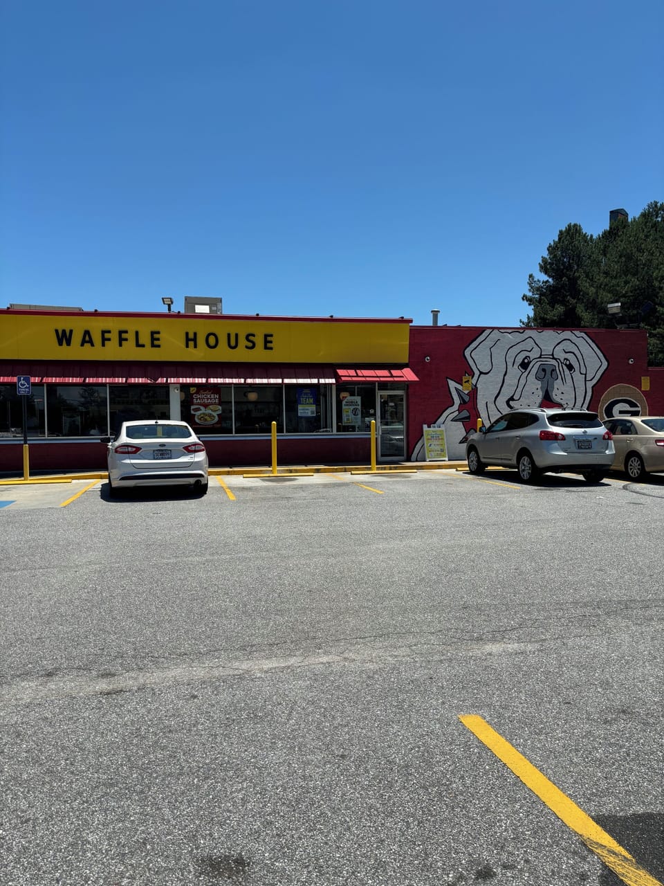 Waffle House- 1710 Epps Bridge Rd Athens, Ga. 1.3 miles from the house.