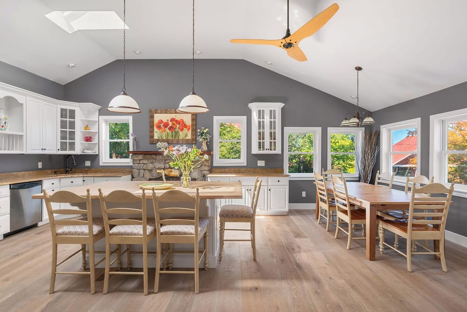 Kitchen with Fire Place