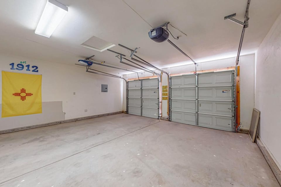 SHARED garage, 1 side ONLY is for the front house