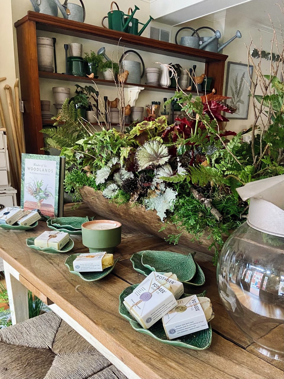 Perennial Clay & Garden interior (this is the retail store below the apt)