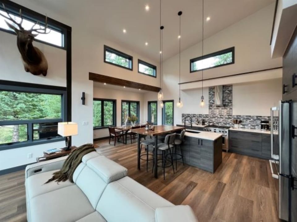 Gather together with a grand open floor plan