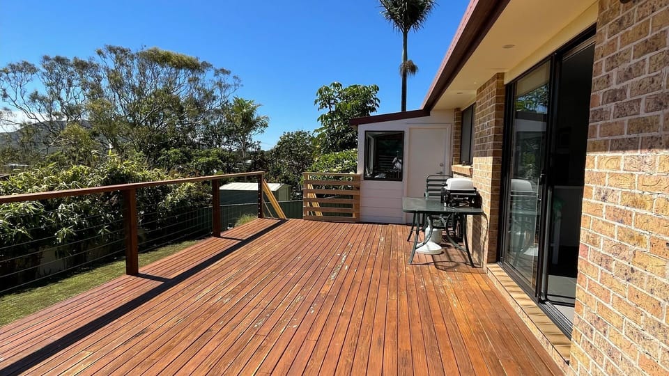 Back deck.