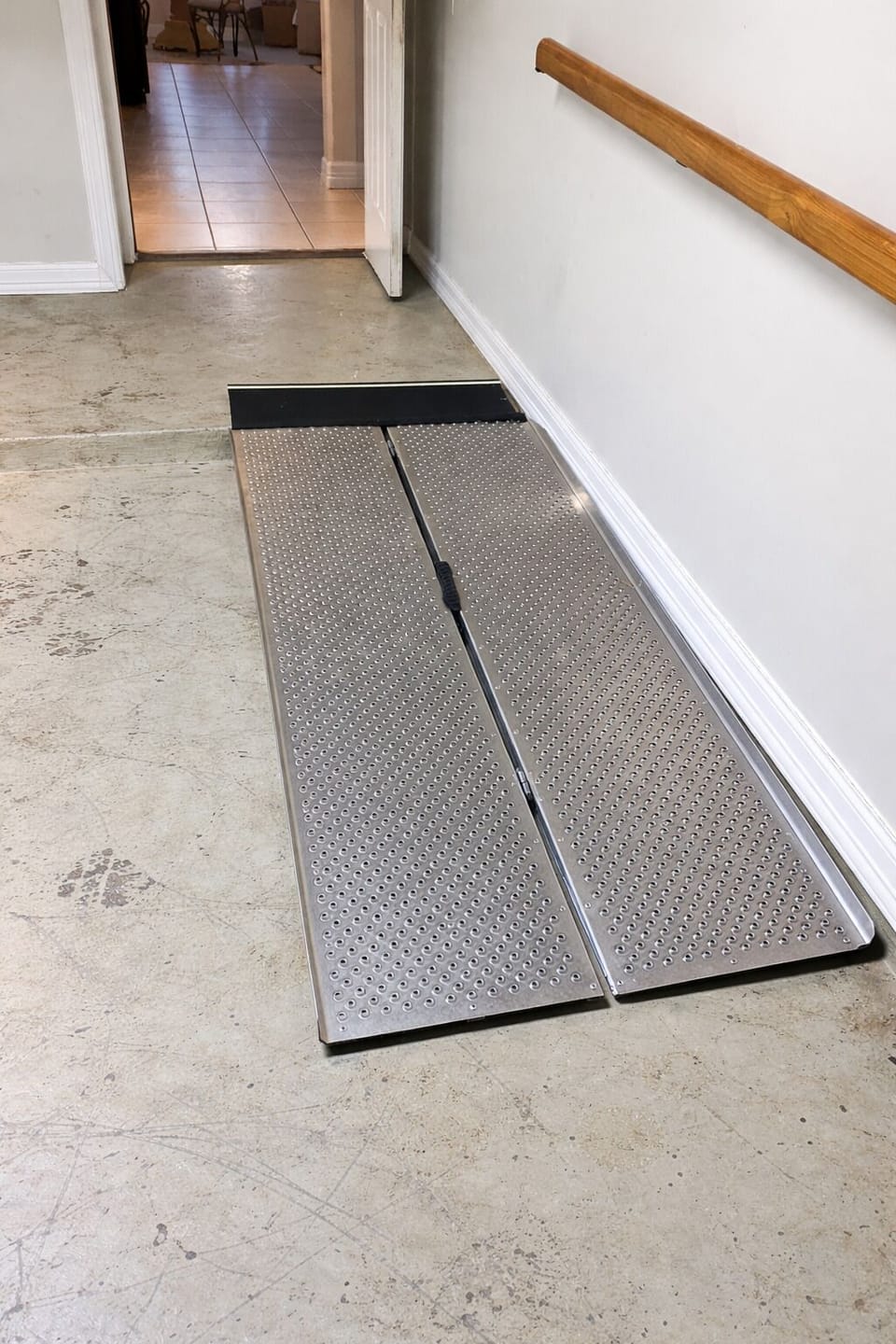 Garage ramp entrance
