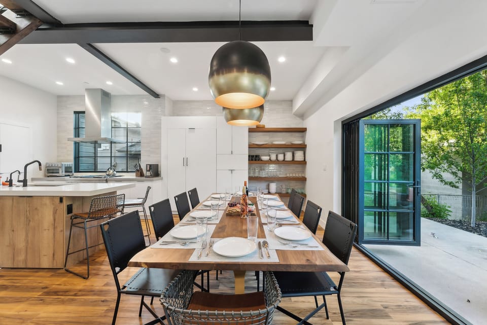 Open the doors and extend your living space outdoors, blending fresh mountain air with the comfort of Park Place's modern interiors.