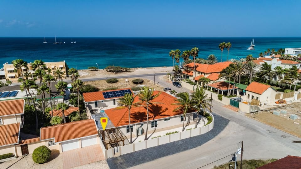 Aerial view of the property