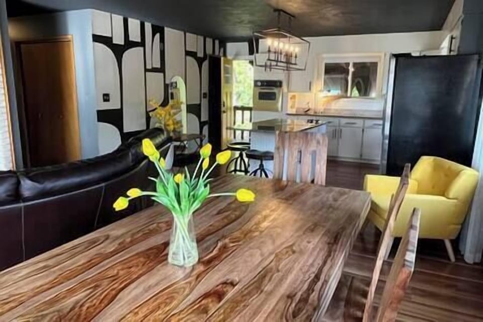 view from the gorgeous dining table