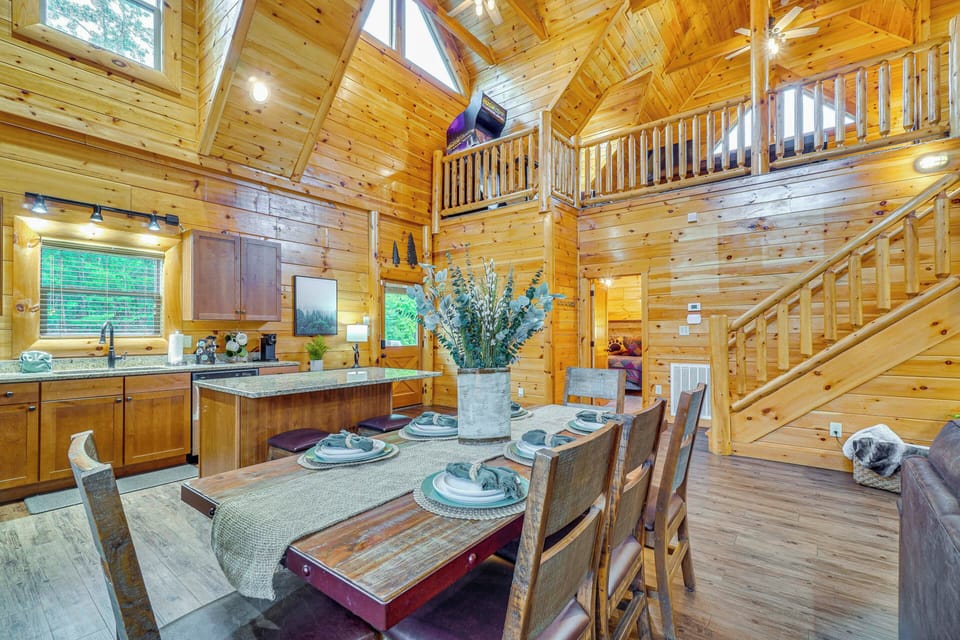Dining Area | Main Level | Open Floor Plan | Central A/C & Heating