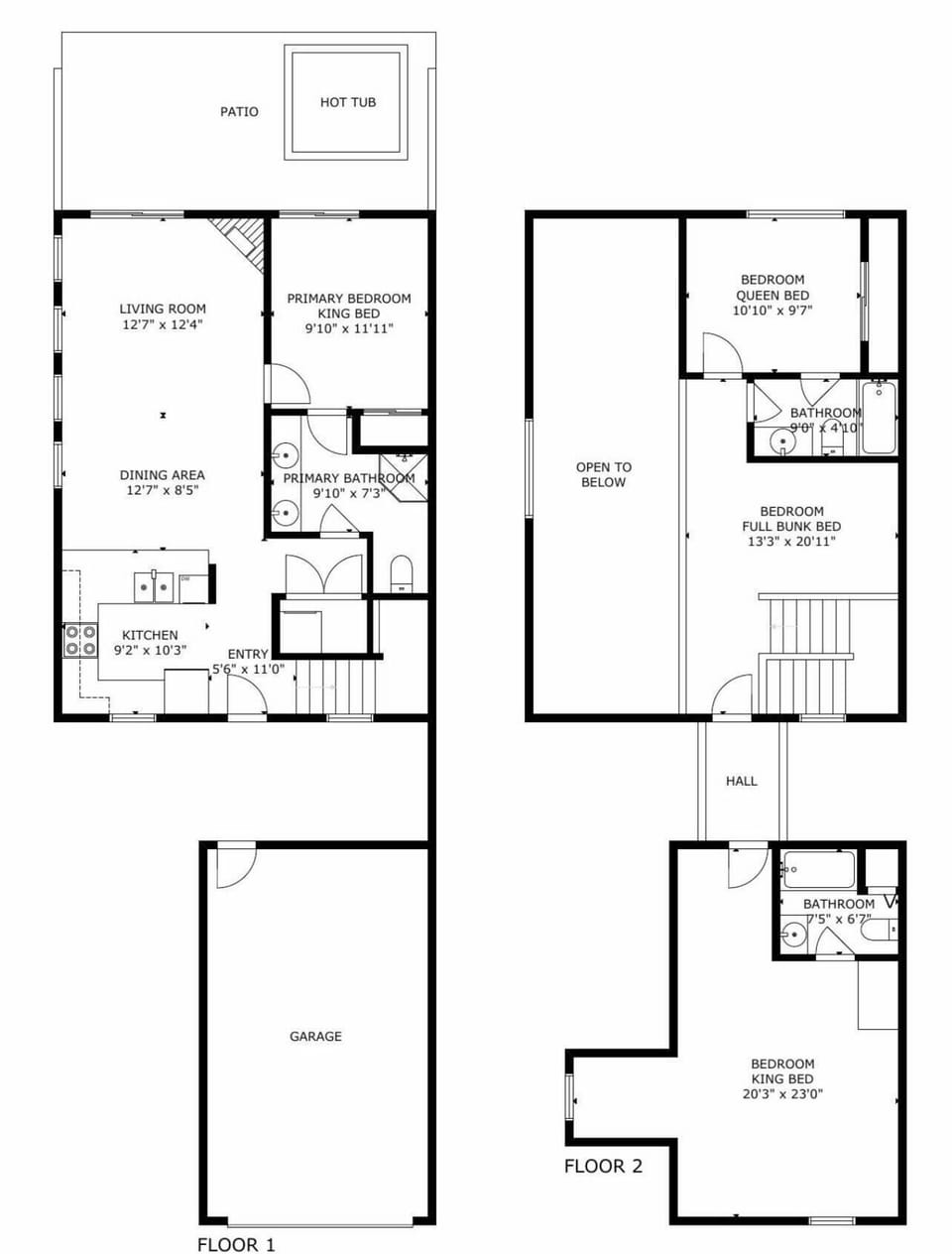 A detailed floor plan of Lakeshore Retreat.