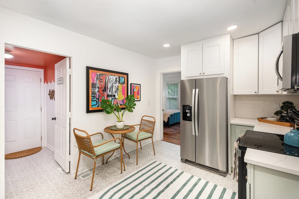 Enjoy multitasking? Our kitchen with bonus seating lets you escape into a good book or catch up on work while whipping up your favorite meals