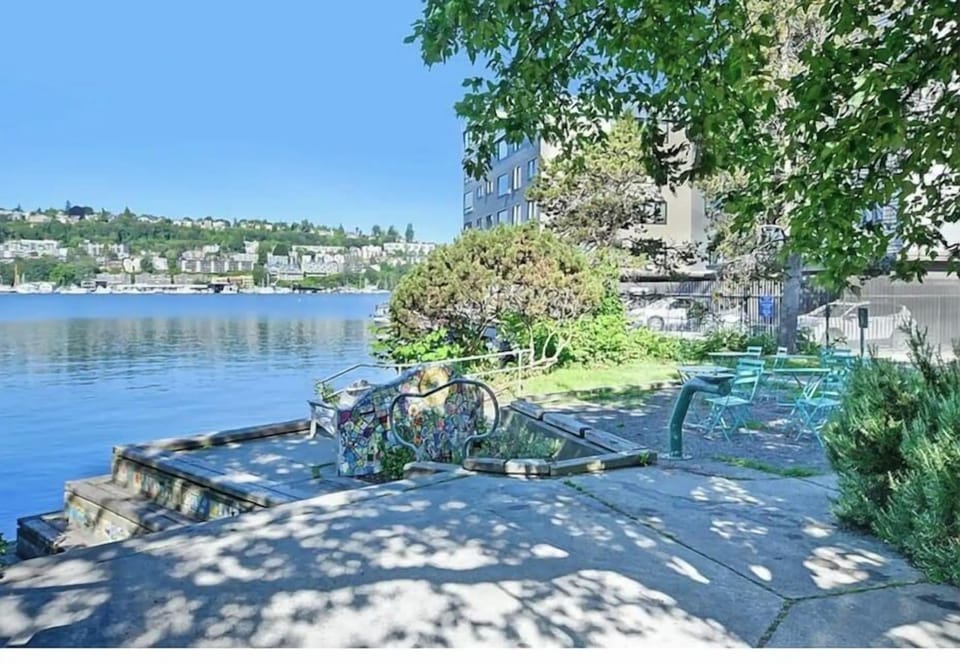 Lake access and tiny park only steps away (just across the small street)!
