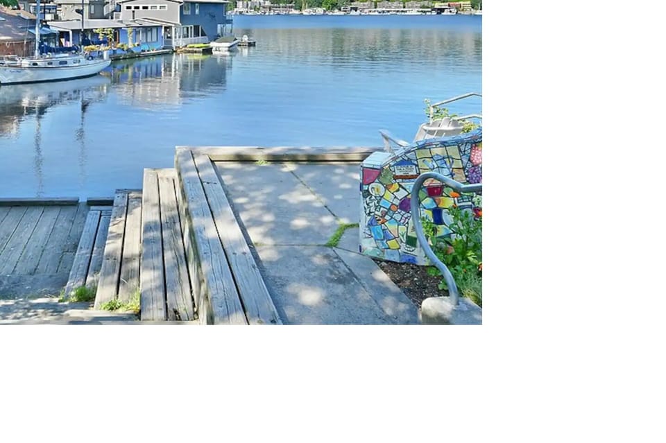 Lake access and tiny park only steps away (just across the small street)!
