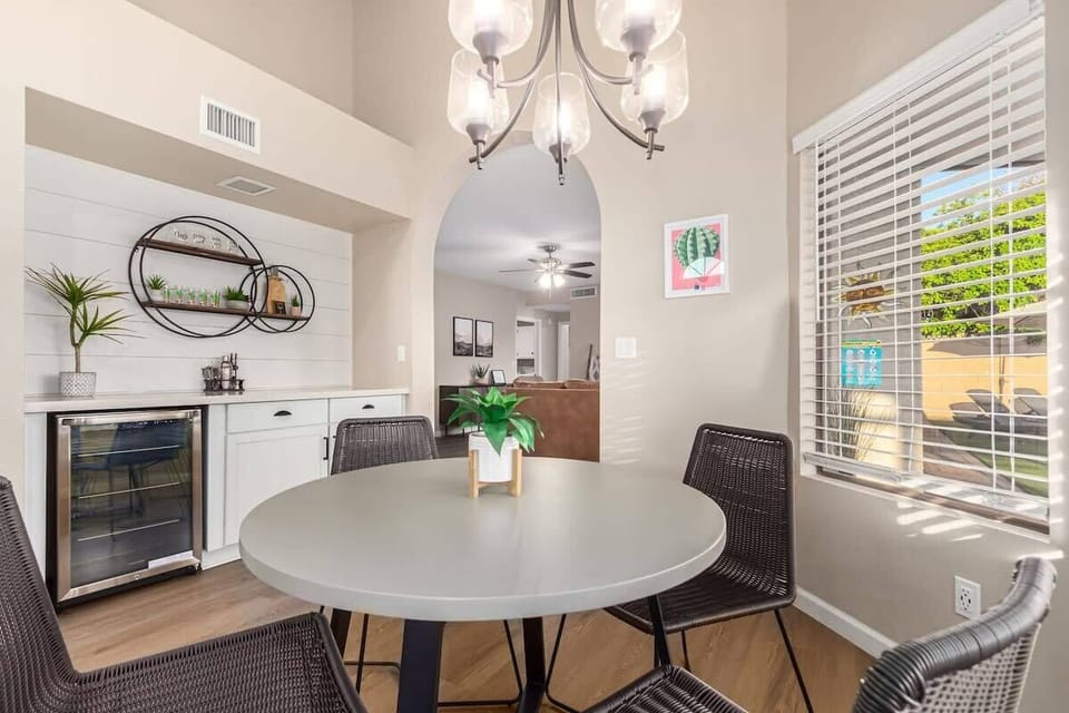 Kitchen Breakfast Nook and Wine Bar