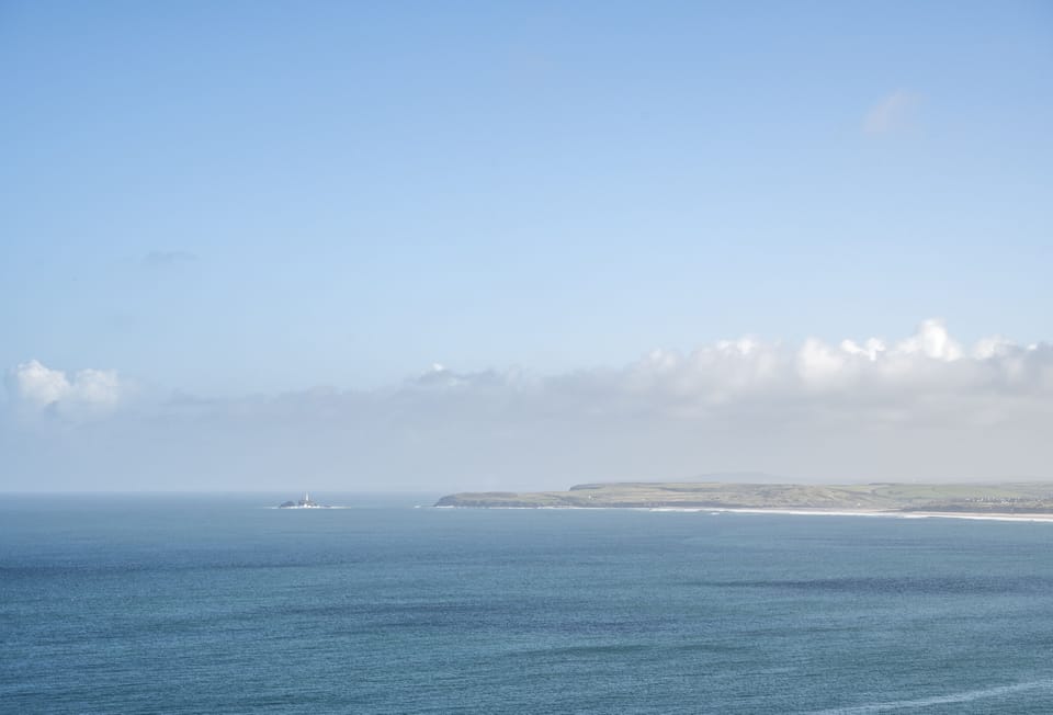 You can catch glimpses of Godrevy from the apartment