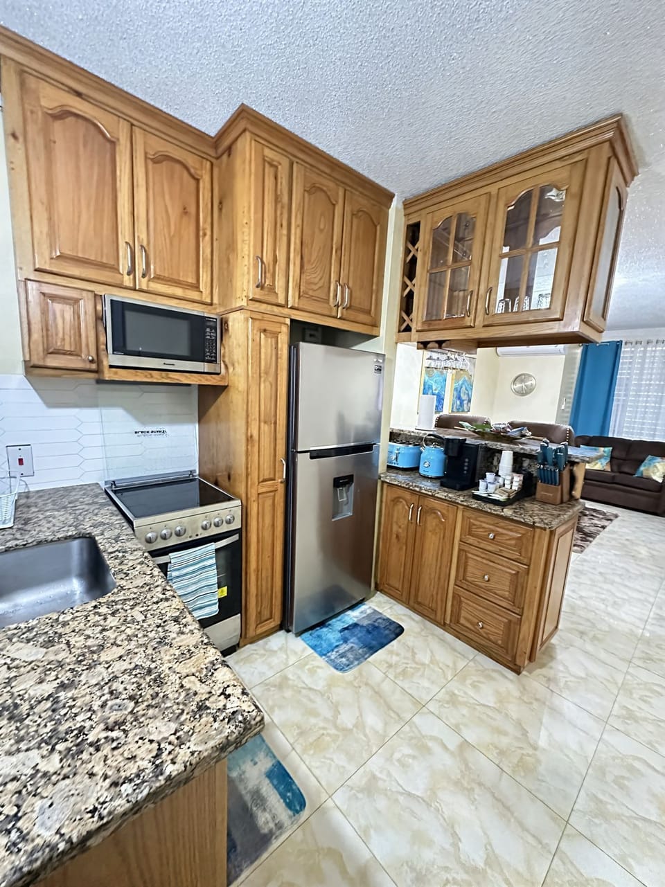 A fully equipped kitchen is available to prepare delicious meals.