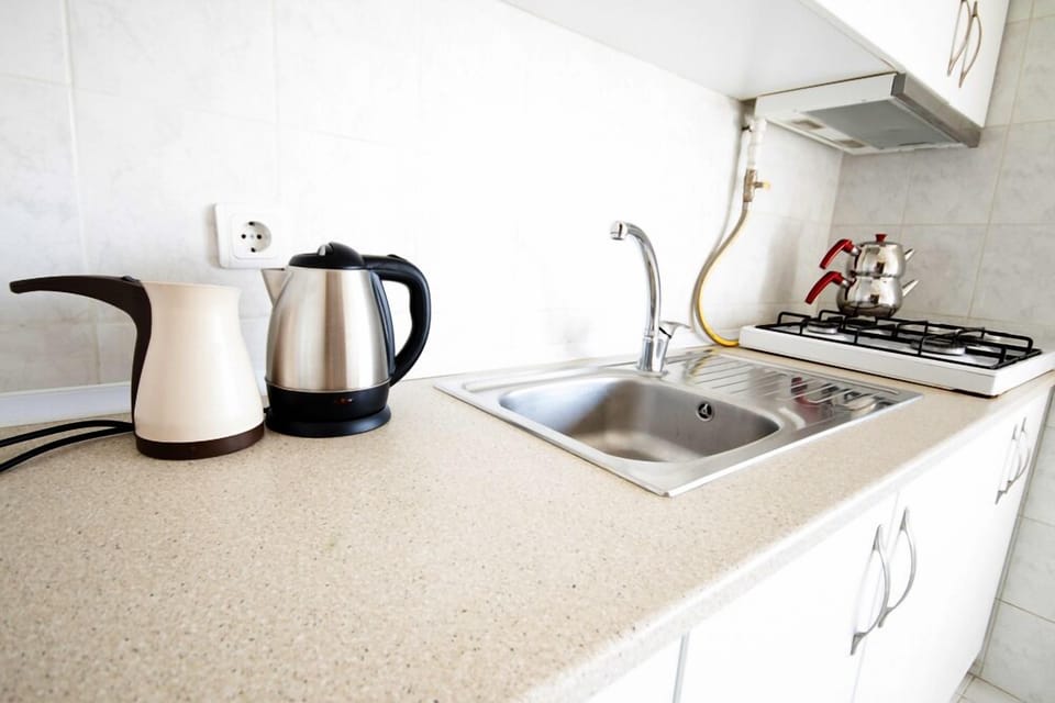 Premium Apartment, Sea View | Private kitchen | Coffee/tea maker, fridge, stovetop, electric kettle