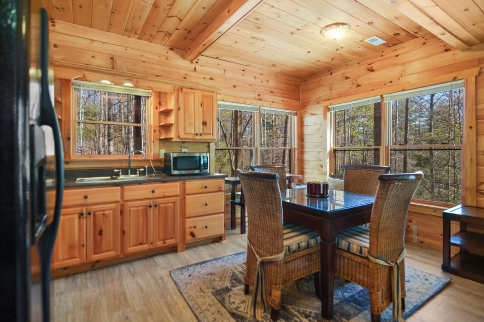 downstairs kitchen and game room 