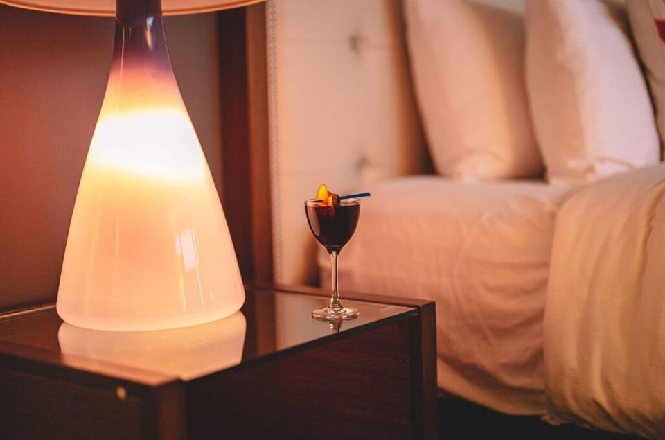 Cozy evenings await with ambient lighting, setting the perfect mood for relaxation.