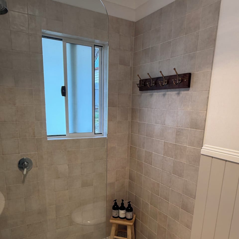 Shampoo, Body Wash, Conditioner and Hair Dryer provided