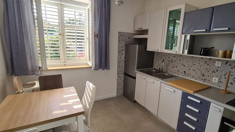 Apartment (Three Bedroom Apartment with Terrace) | Private kitchen | Fridge