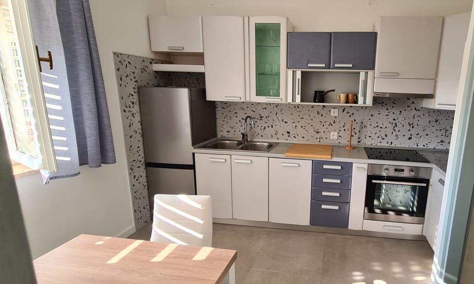 Apartment (Three Bedroom Apartment with Terrace) | Private kitchen | Fridge