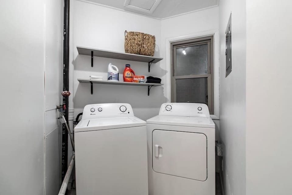 Two washers and Two dryers are on hand