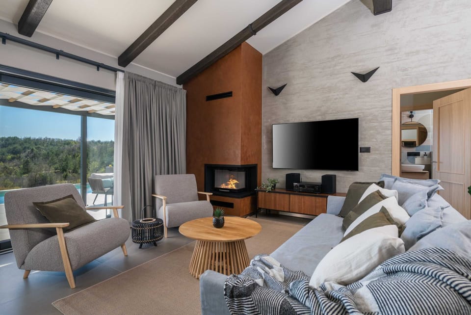 Villa (Two Bedroom Villa with Terrace and Sw) | Living room | 32-inch flat-screen TV with digital channels