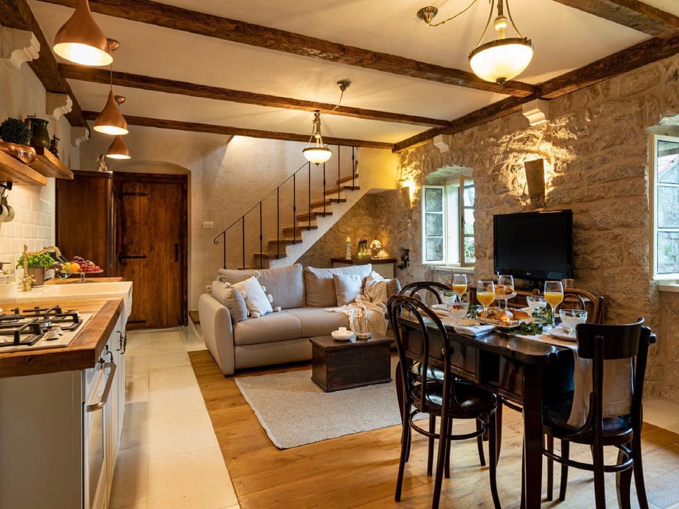House (Authentic Stone House Lola - Two Bedr) | Living room | 32-inch flat-screen TV with cable channels