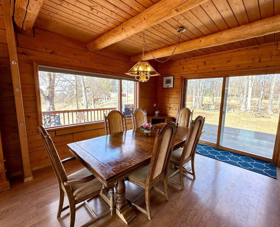 Gather around the table for meals, games, and conversation.