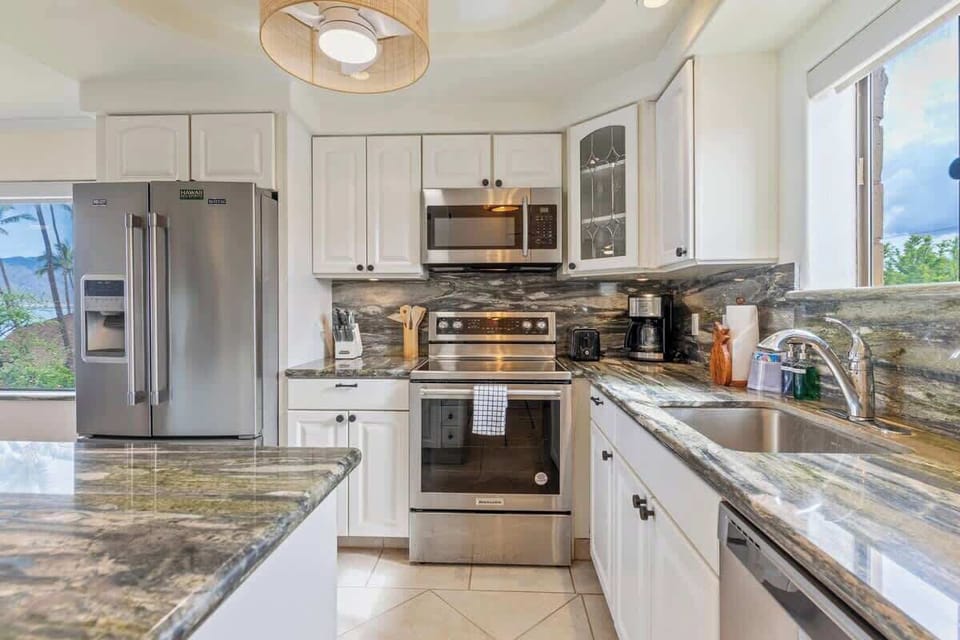 Updated kitchen with stainless appliances