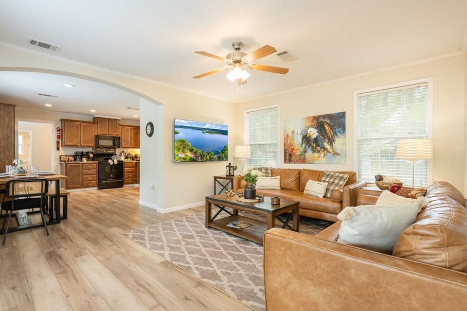 Open concept allows for fun gatherings