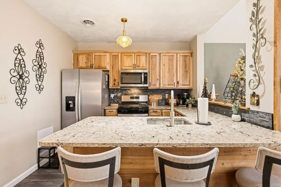 Cook up your favorites in the fully equipped kitchen
