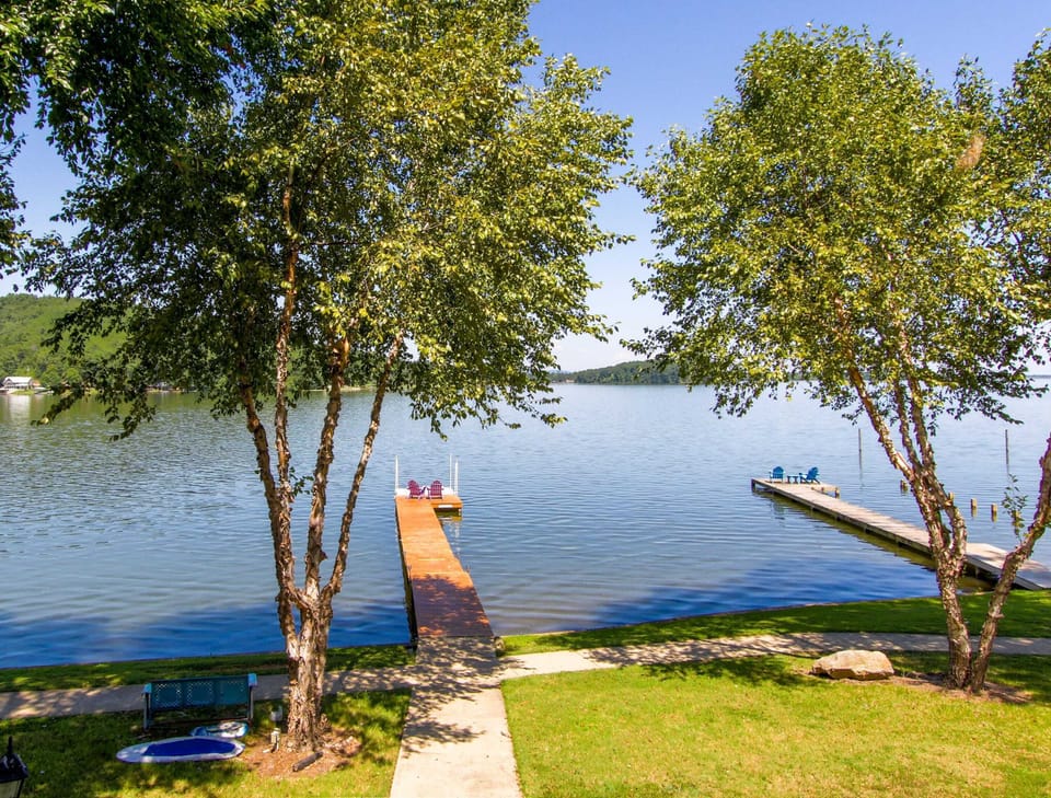 back porch view of lake