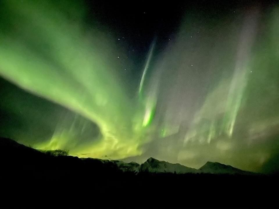 Northern lights - mountains