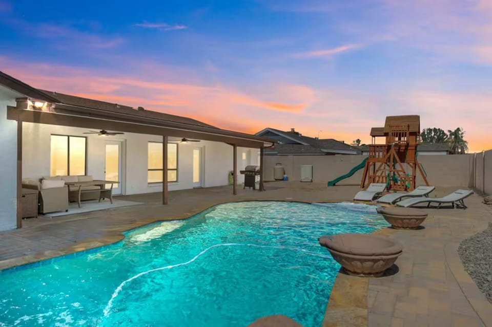 Enjoy sunset views while relaxing in the heated pool — the perfect next getaway.