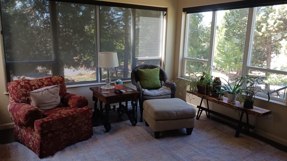 Sunroom with TV