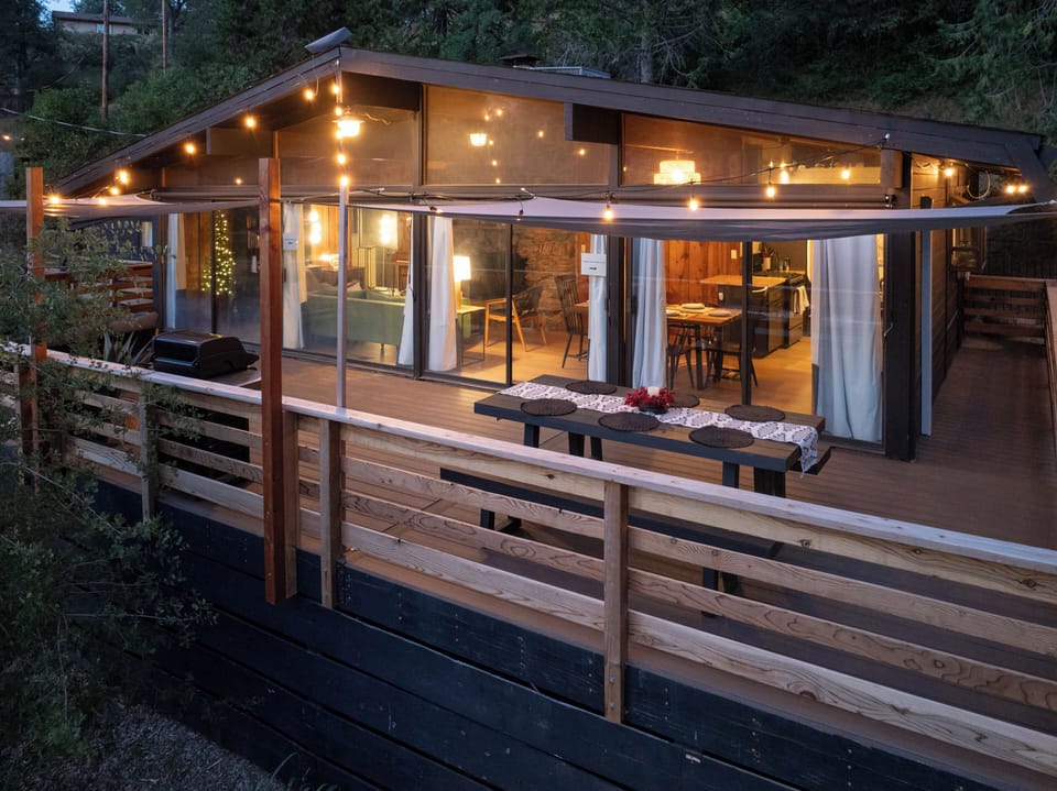 Enjoy our front facing outdoor living and dining spaces.