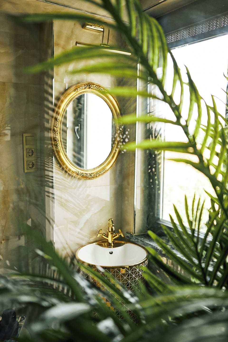 Romantic Suite, 1 Double Bed, Sea View | Bathroom | Hair dryer, slippers, towels, soap