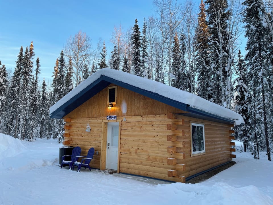 Christmas Cabin in the winter
