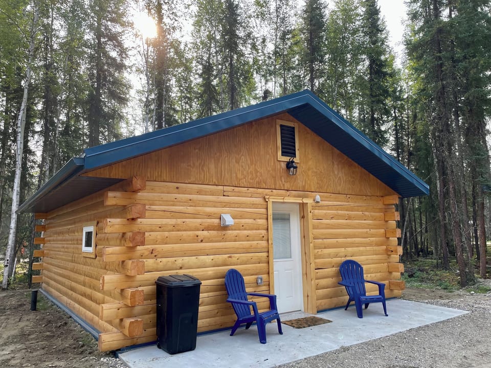 Christmas Cabin in the summer