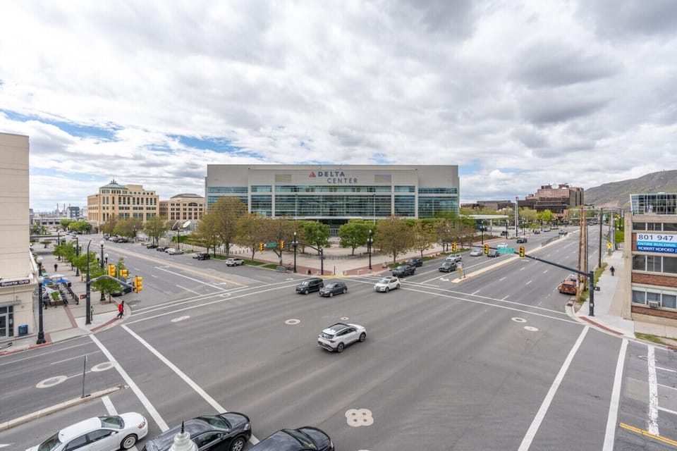 Kitty Corner to the Delta Center/Vivint Arena Home of the Jazz Basketball Team