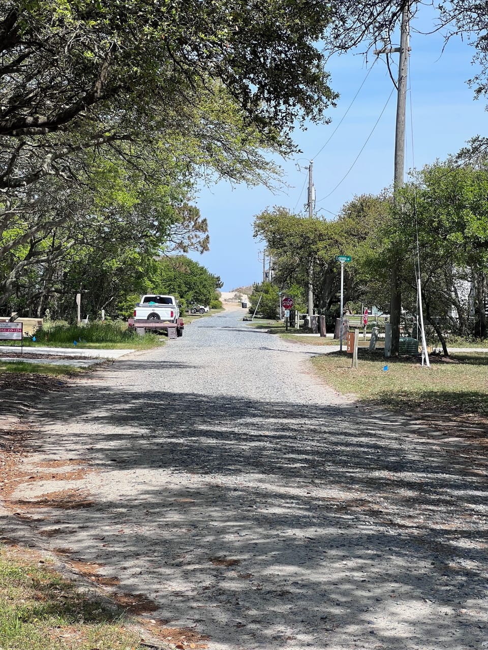 End of the road beach access
