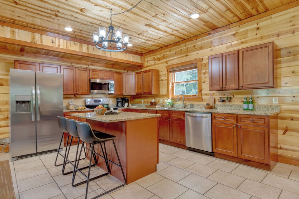 Fully-equipped kitchen.