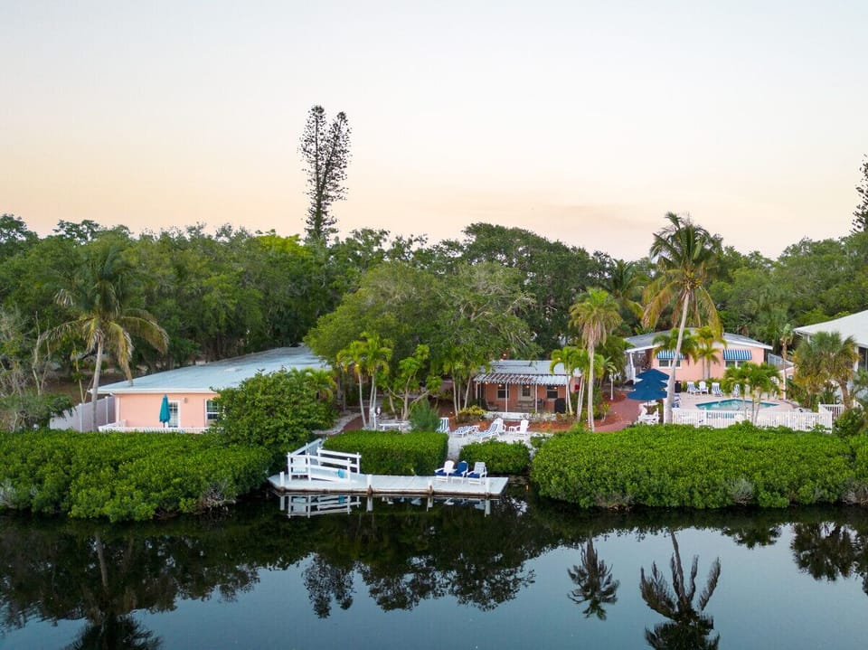 Private dock on Heron Lagoon