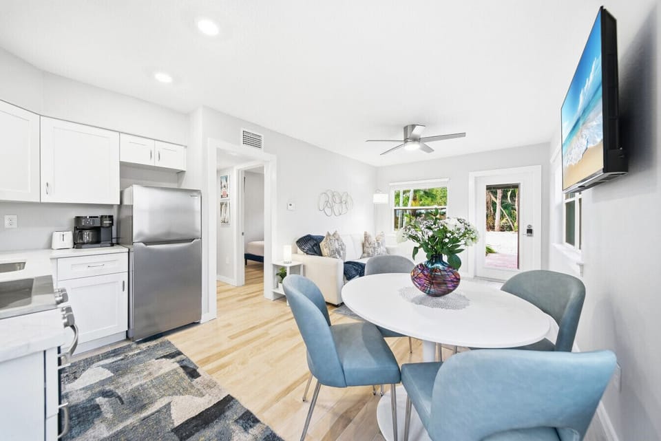Coquina`s living room, dining area, & kitchen