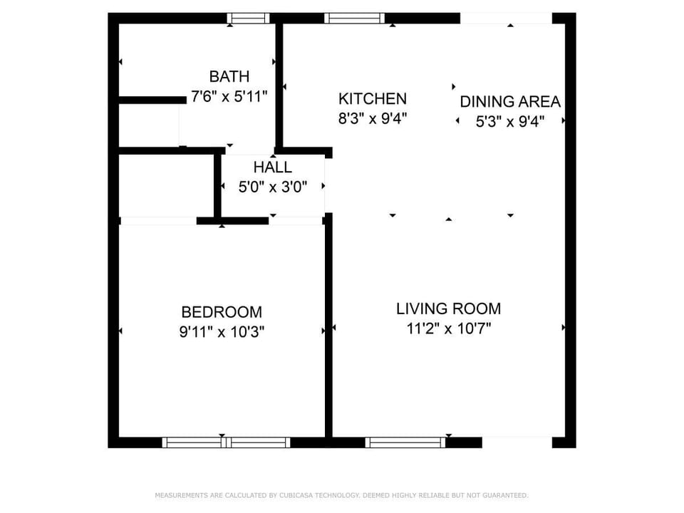 Dolphin Bungalow`s floor plan