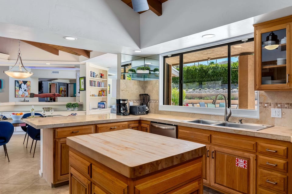Chef's kitchen with lots of counter space