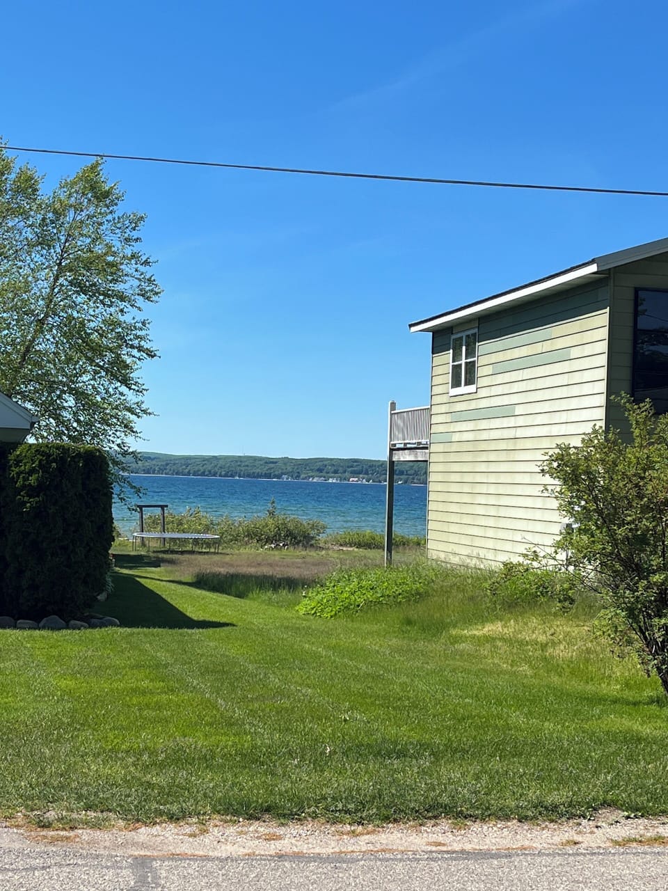 Partial view of bay from the house