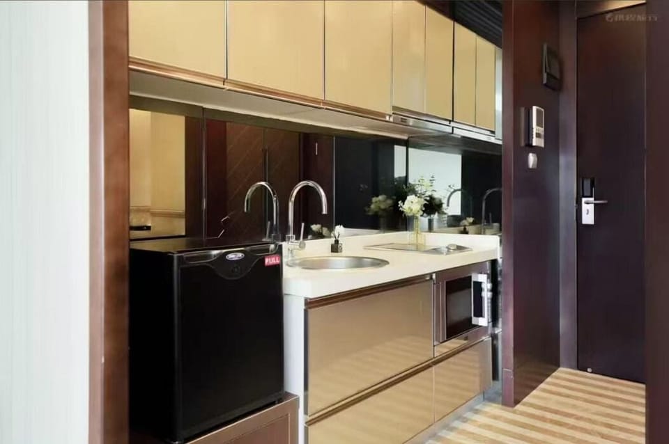 Shared fridge, microwave, eco-friendly cleaning products, freezer