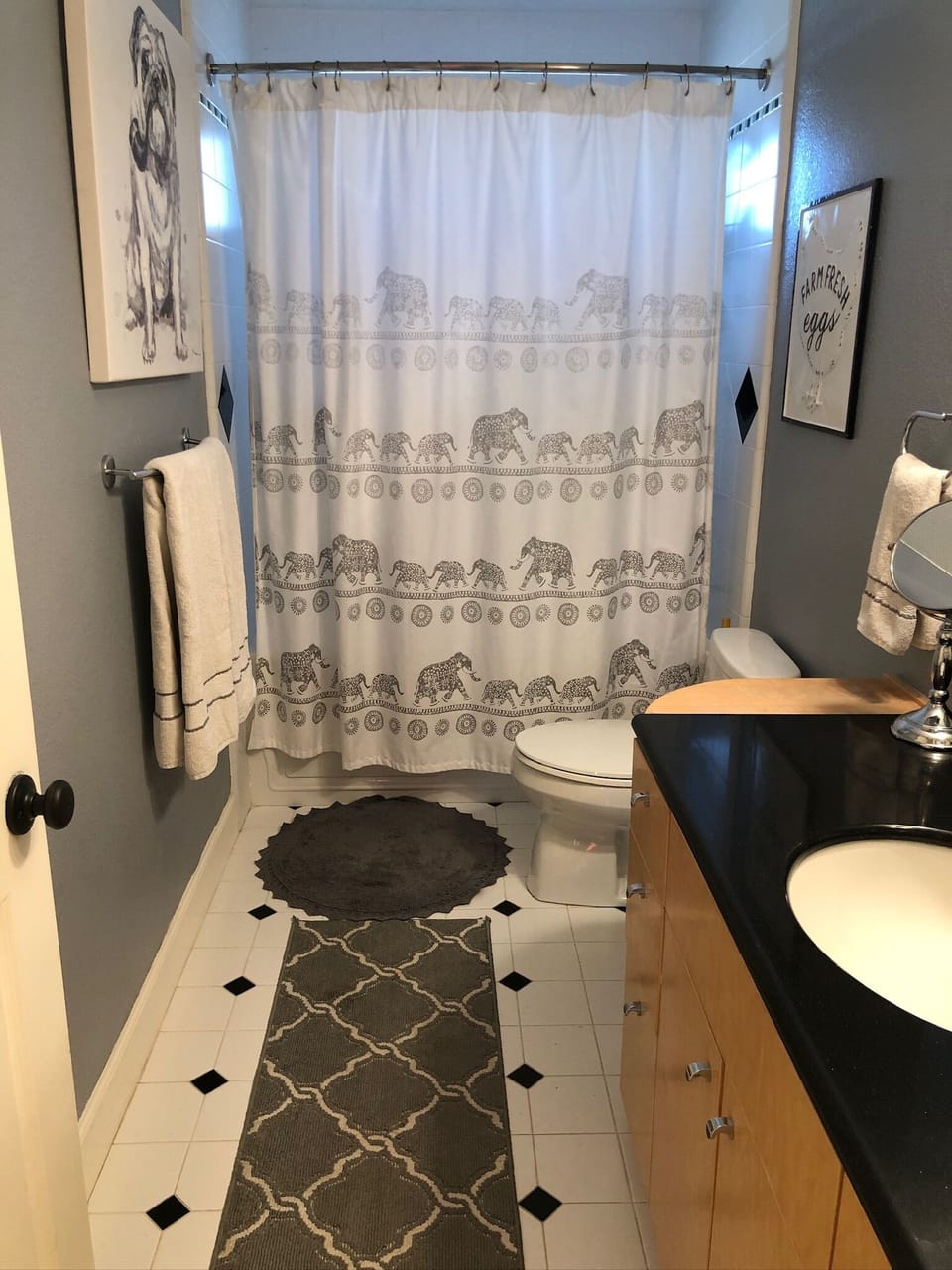 Full bath and shower